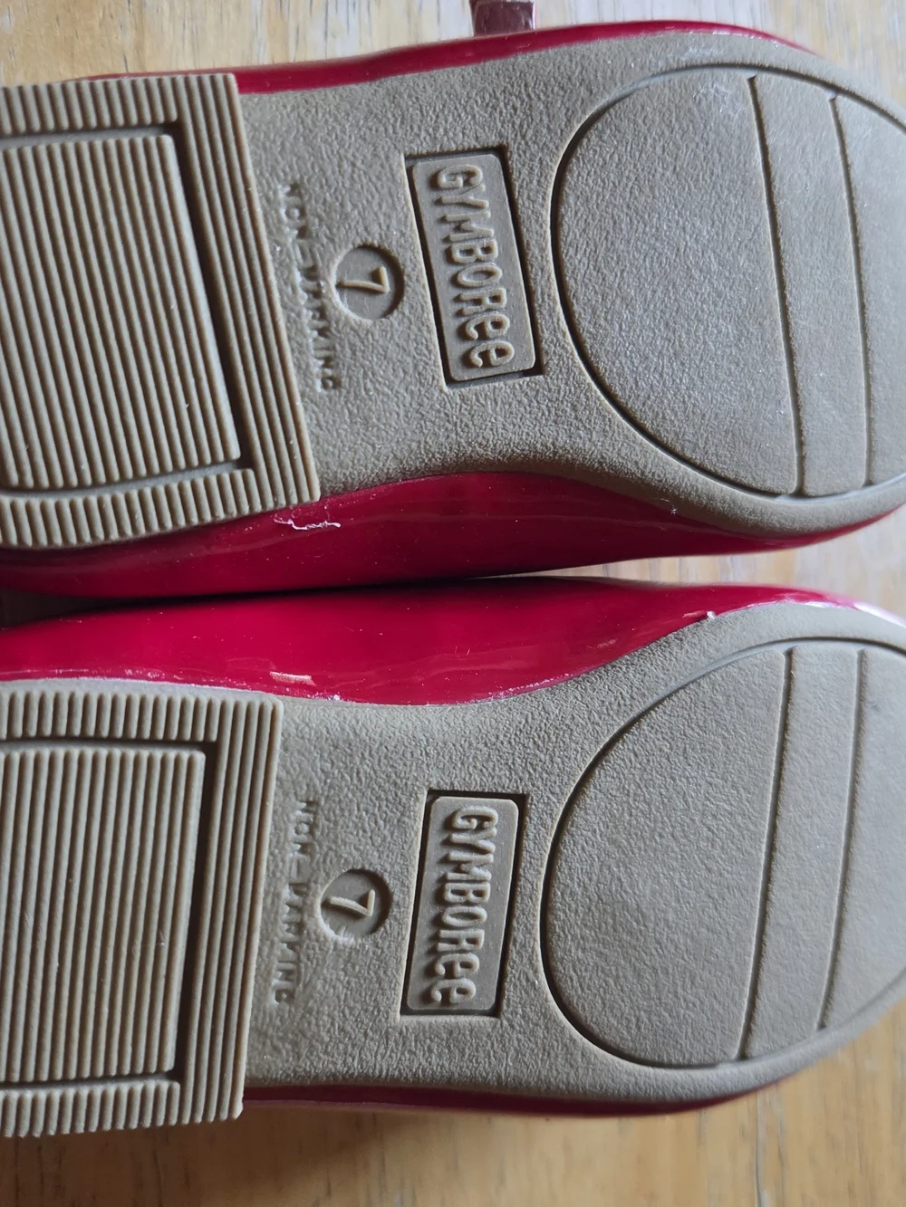Gymboree Shiny Red Patent Mary Jane Shoes with Jeweled Strap